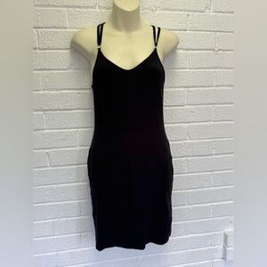 Topshop Black Spaghetti Strap Slip Dress